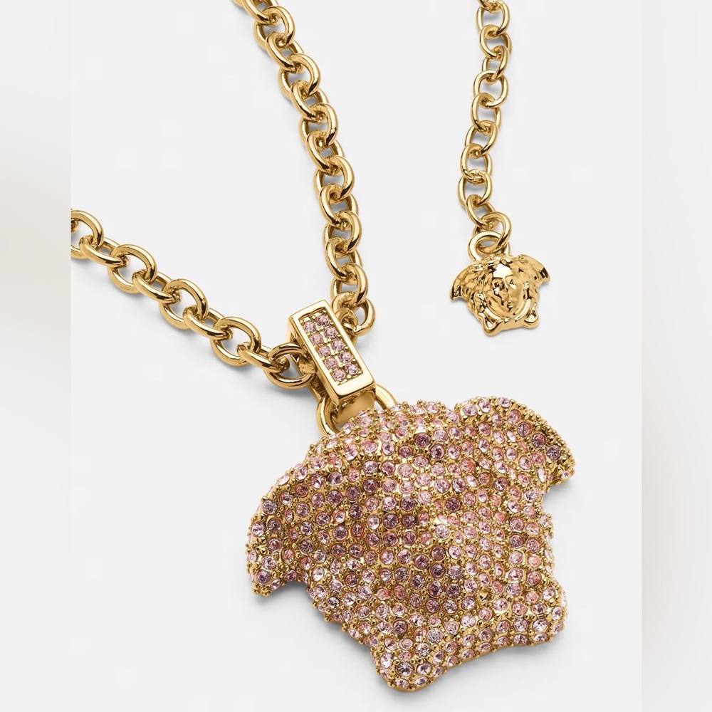 VERSACE CRYSTAL MEDUSA NECKLACE